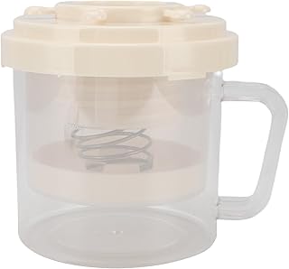 Zunate Greek Yogurt Strainer for Homemade Yogurt | Large Capacity Whey Separator & Food Filter with Stainless Steel Mesh for Making Cheese, Labneh & Nut Milk (Beige)