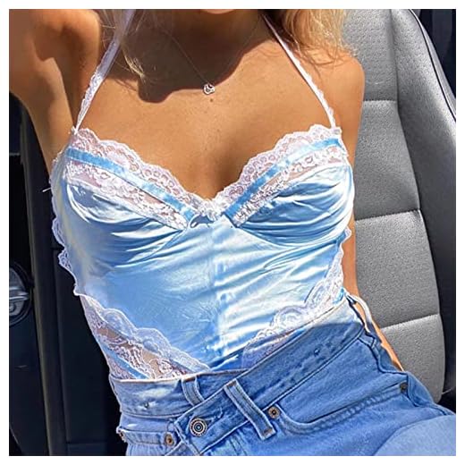 22 stilar kvinnor spets y2k estetiska cyber cami toppar beskära toppar för kvinnor transparent e tjej sexig chemise bodycon ärmlös 90-tal