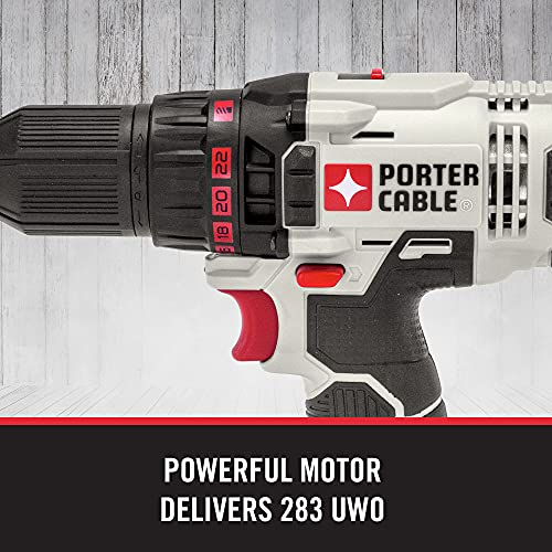 Porter-Cable 20V Max* Cordless Drill/Driver Kit, 1/2-Inch (Pcc601La) #TOP6