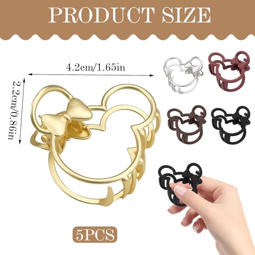 Set de 5 Pinzas de Resina para Cabello miniatura 2