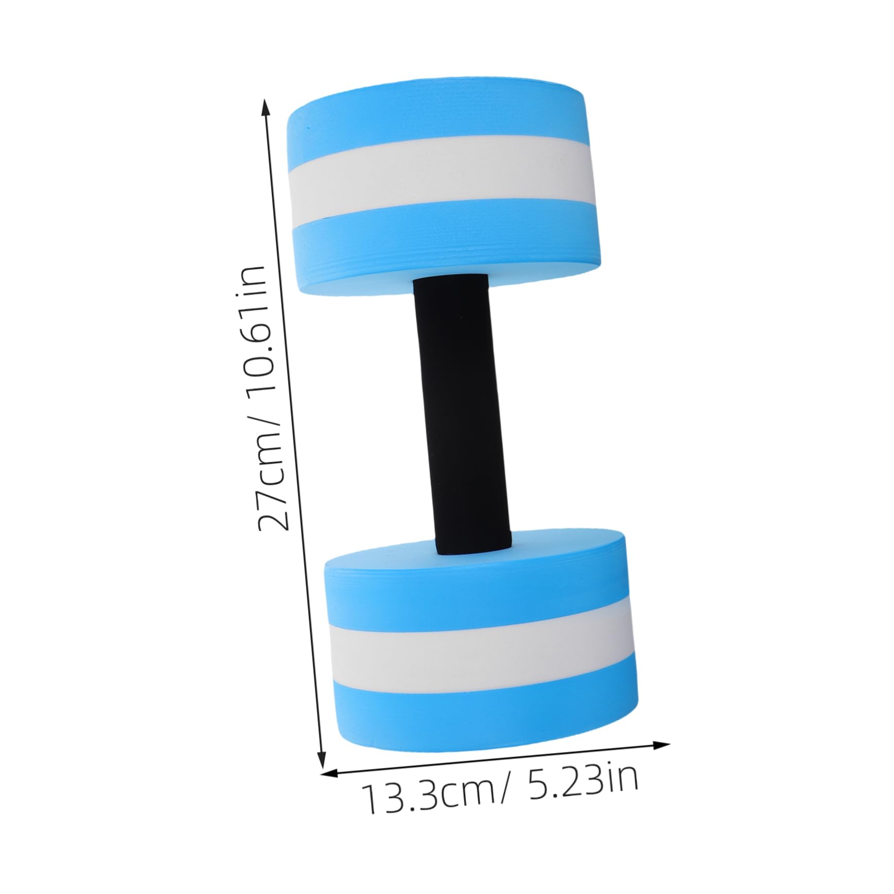 FOYTOKI Water Dumbbells Set 2pcs Lightweight Foam Weights for Aerobics Swimming Pool Exercise Equipment Flotation Belt