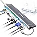 USB C Hub, Veoove 12-in-1 Type c hub with PD3.0 Charging, USB c to ethernet 1000M, 4K USB c to hdmi, VGA, 3 USB3.0, 2 Type c Data Port, SD TF Card Reader, Audio,Support mac pro & All Type C PD Device