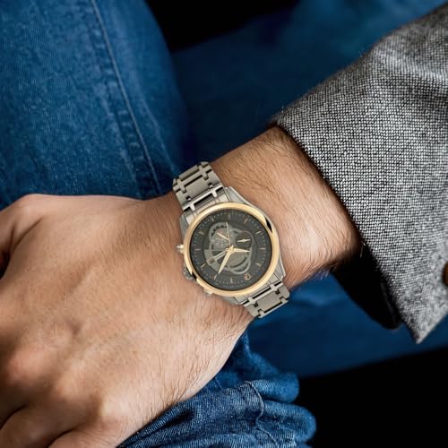 Image of Titan Maritime Quartz Chronograph With Date Anthracite Dial Anthracite Stainless Steel Strap Watch for Men - NT1830KM01