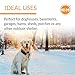 K&H Pet Products Lectro-Kennel Heated Outdoor Dog Pad, Durable Rigid ABS Plastic Waterproof Heated Pad for Cat & Dog Houses Outdoor, Washable Cover, Safety Listed - Large 28.5 X 22.5in Black 80W