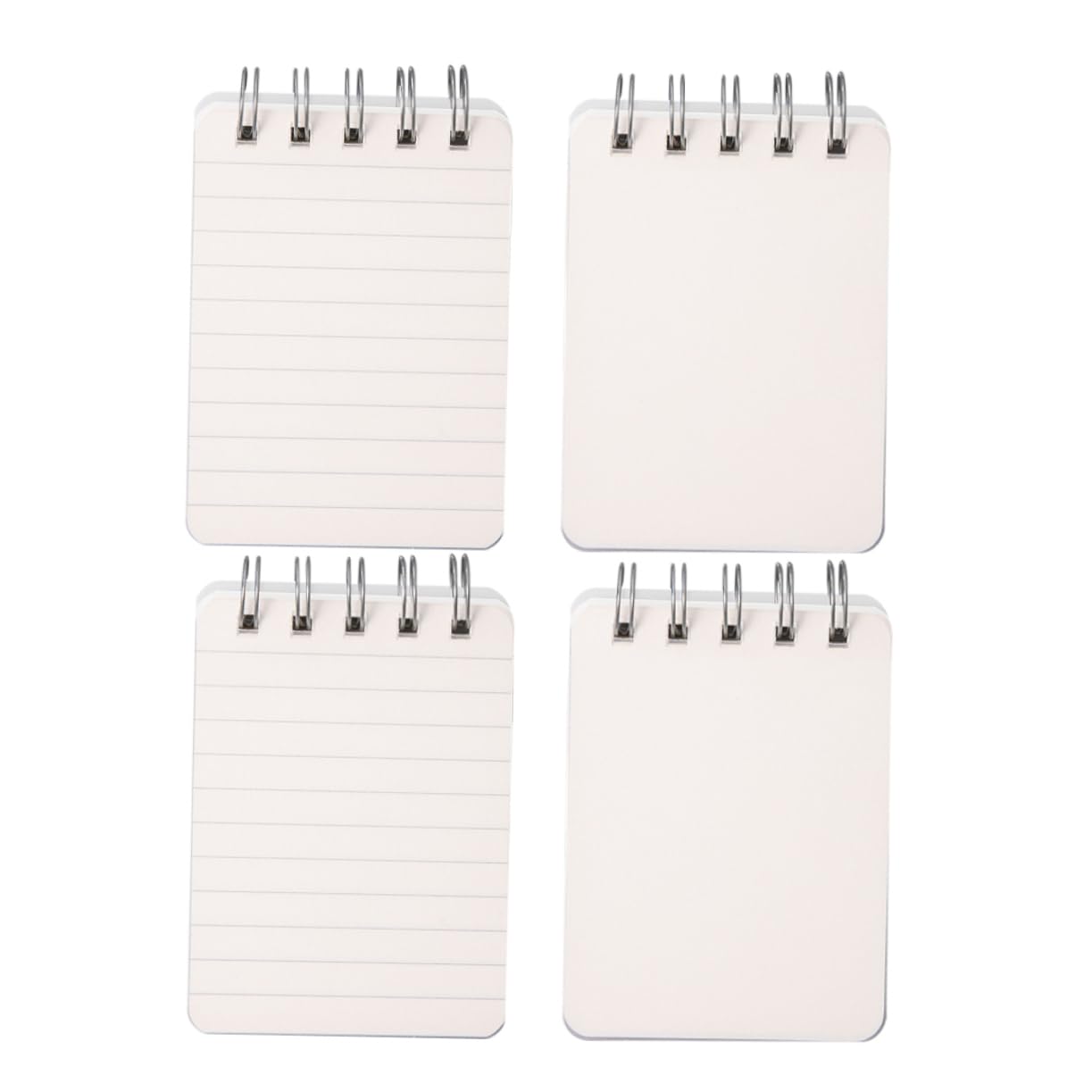 Gadpiparty 3 Set Mini Taccuino Portatile Quaderni A Spirale I Quaderni Foderato Quaderno A Righe Universitarie Governato Taccuino Piccolo Quaderno A Spirale Blocco Note Carta Bianca 4 Pezzi*3