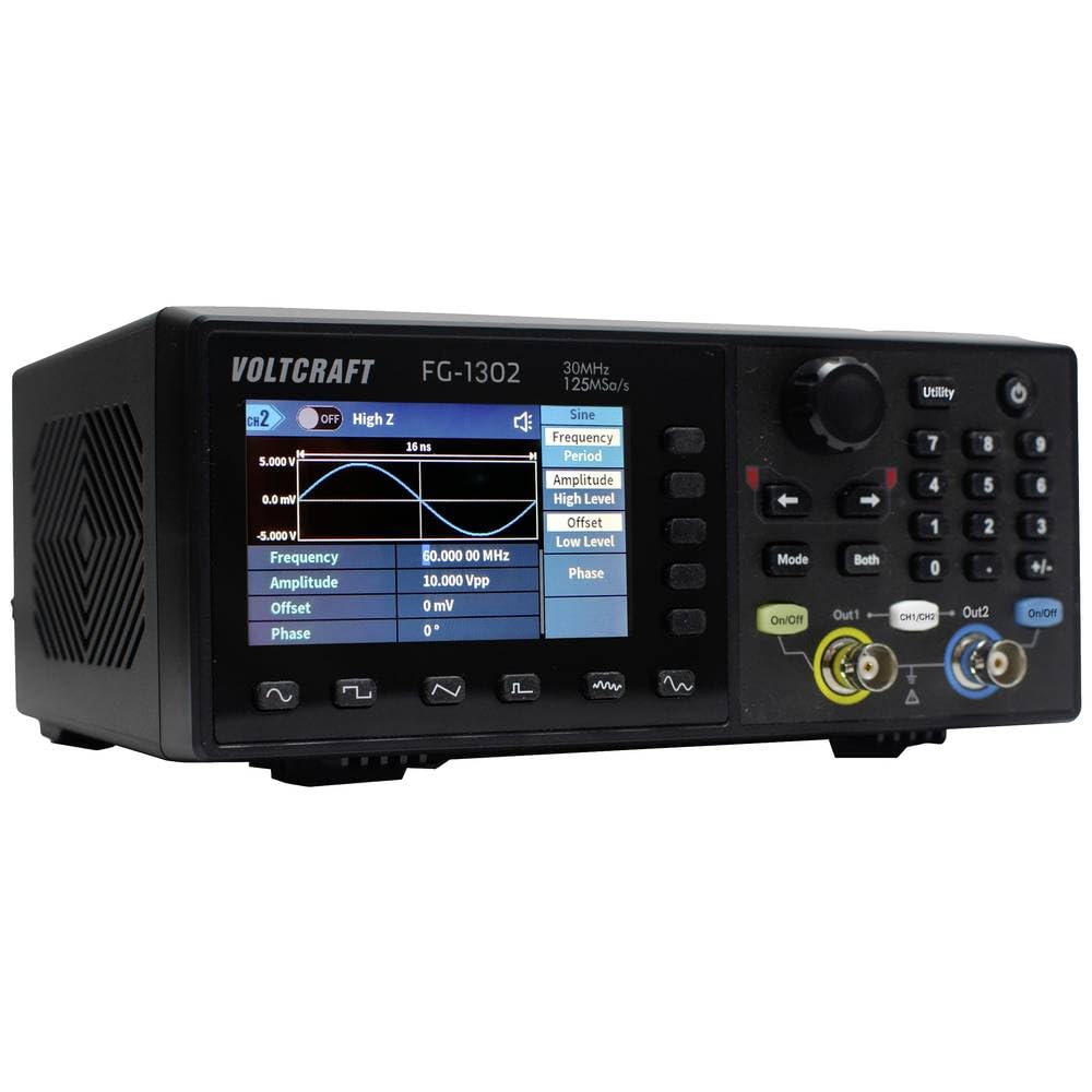 VOLTCRAFT FG-1302 Funktionsgenerator netzbetrieben 1 µHz - 30 MHz 2-Kanal Arbiträr