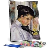 Amazon | DIY数字油絵横顔の若い女性1897年のオーギュスト