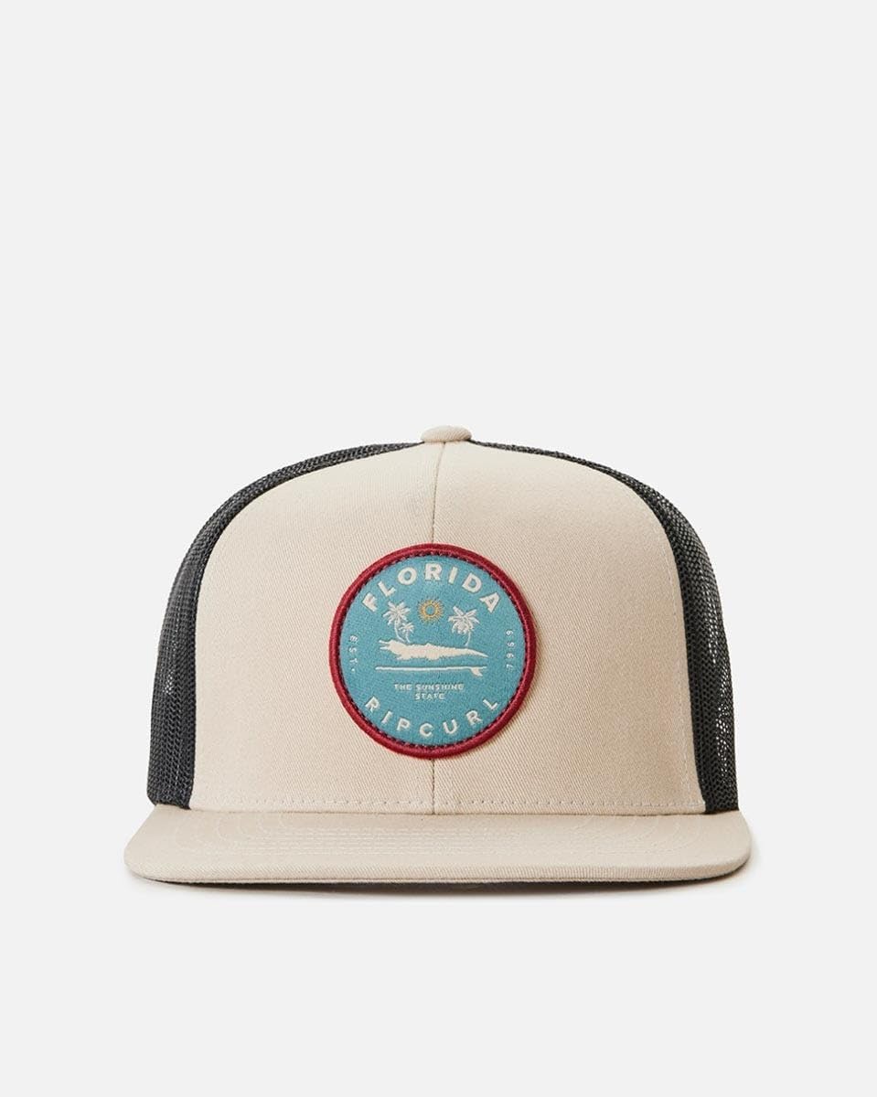 Rip Curl Destinations Trucker Hat, Mesh Back Cap, Snapback for Men, Adjustable