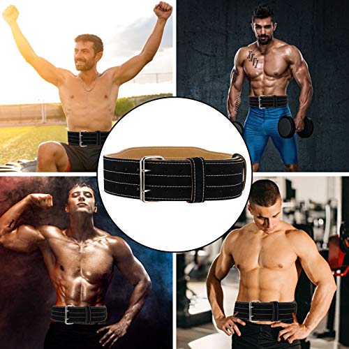 Cinto de couro sintético ajustável para musculação e treino Besportble, para musculação, treinamento