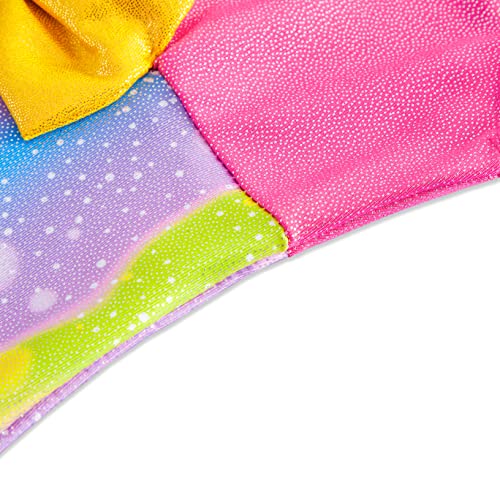 HOZIY Gymnastics Leotards for Girls Sparkly Biketard Mermaid Green Red Hot Pink Polka Dots