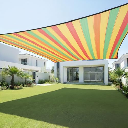 Image of TAVASYA 90% Shade Net 10 x 20 Feet | Multicolor | HDPE | UV Resistant Sun Shade Cloth for Garden, Terrace, Greenhouse, Car Parking & Outdoor Heat Protection