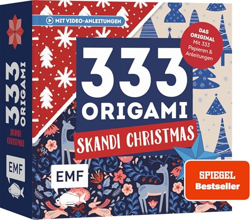 333 Origami – Skandi Christmas – Zauberschöne Papiere falten für...