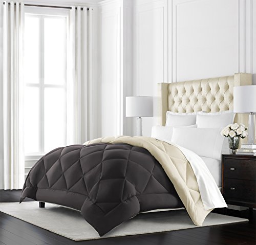 Beckham Hotel Collection Goose Down Alternative Reversible Comforter - All Season - Premium