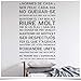 Espagne Version Catalane Règles De La Maison Autocollant Mural Décor À La Maison Citation De Famille Décoration Vinyle Stickers Muraux Chambre D'Enfants45X71Cm