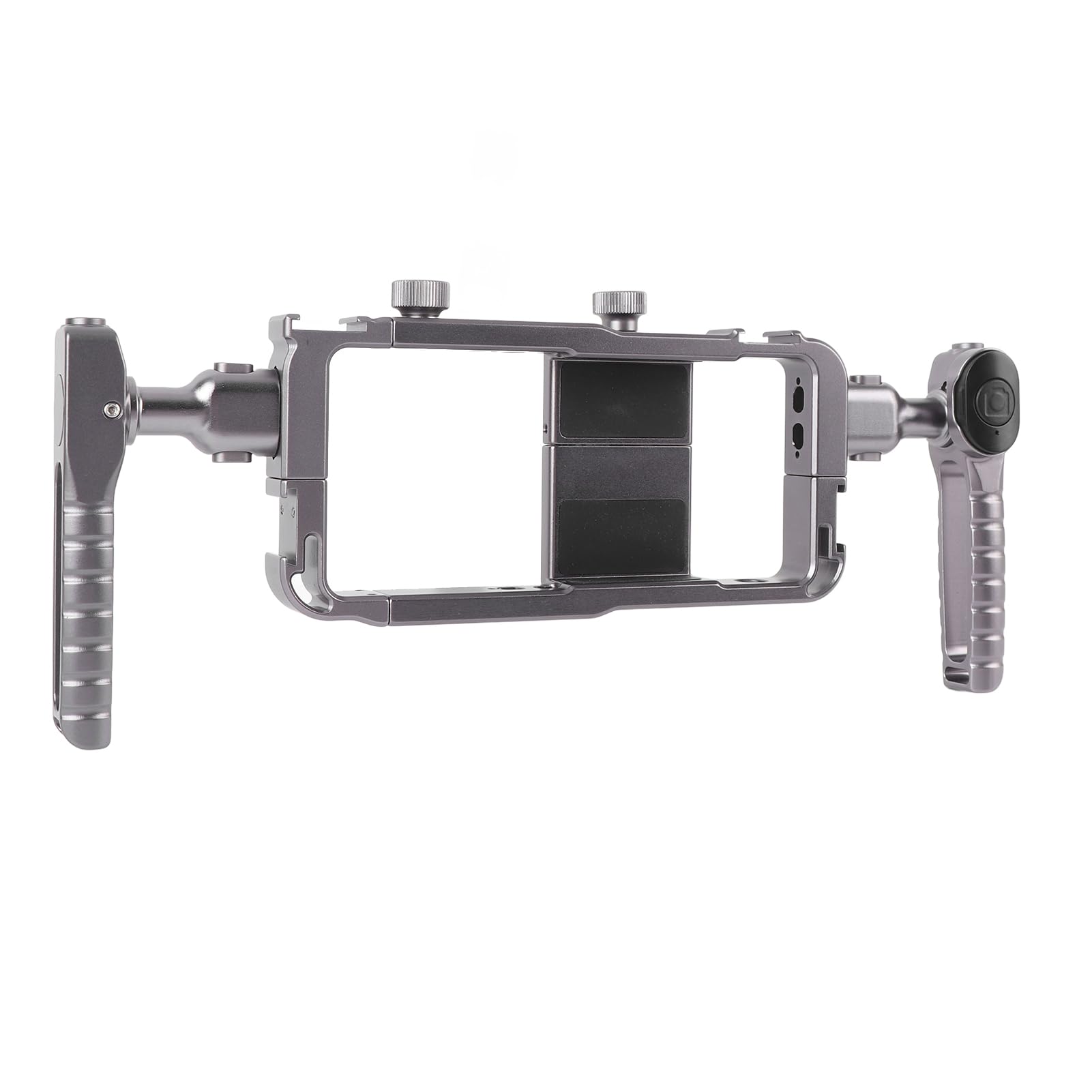 Kit de Plataforma de Vídeo para Teléfono, Estabilizador Ligero de Doble para Fotografía Inalámbrica, para Vloggers, Creadores de Contenido de Aluminio