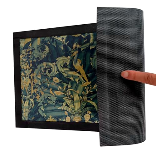 Paillasson Art Deco Floral 75x50cm avec motif baroque abstrait