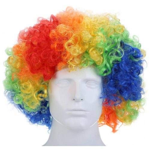 Funny Parties Hair Wig Malinga Wig Afro Curli Hair Halloween Cosplay for Party Holi Celebration