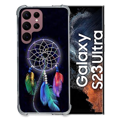Coque Samsung S23 Ultra verre trempé antichoc protection motif ethnique