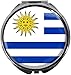 Produktbild metALUm Pillendose mit Spiegel rund Metall 3 Fächer FLAGGE URUGUAY #0085