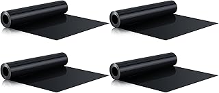 Pangda 4 Rolls 16 ft Black Deck Drainage System Trough Deck Black Drainage Trough Under System for Under Ceiling (16 ft)
