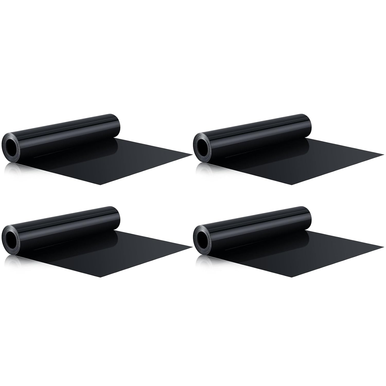 Pangda 4 Rolls 16 ft x 19.69 Inches Black Under Deck Drainage System Bulk HDPE Waterproofing Membrane Trough Black Rain Deck Drainage System Trough Unders Systems Outdoor for Underdeck Ceiling