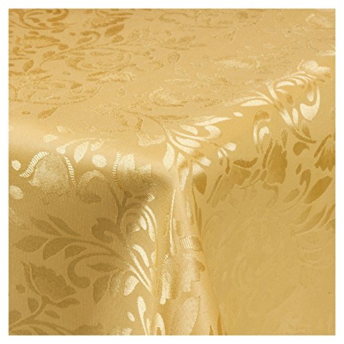 Urbnliving Nappe damassée à motifs, doré, Taille L Cover