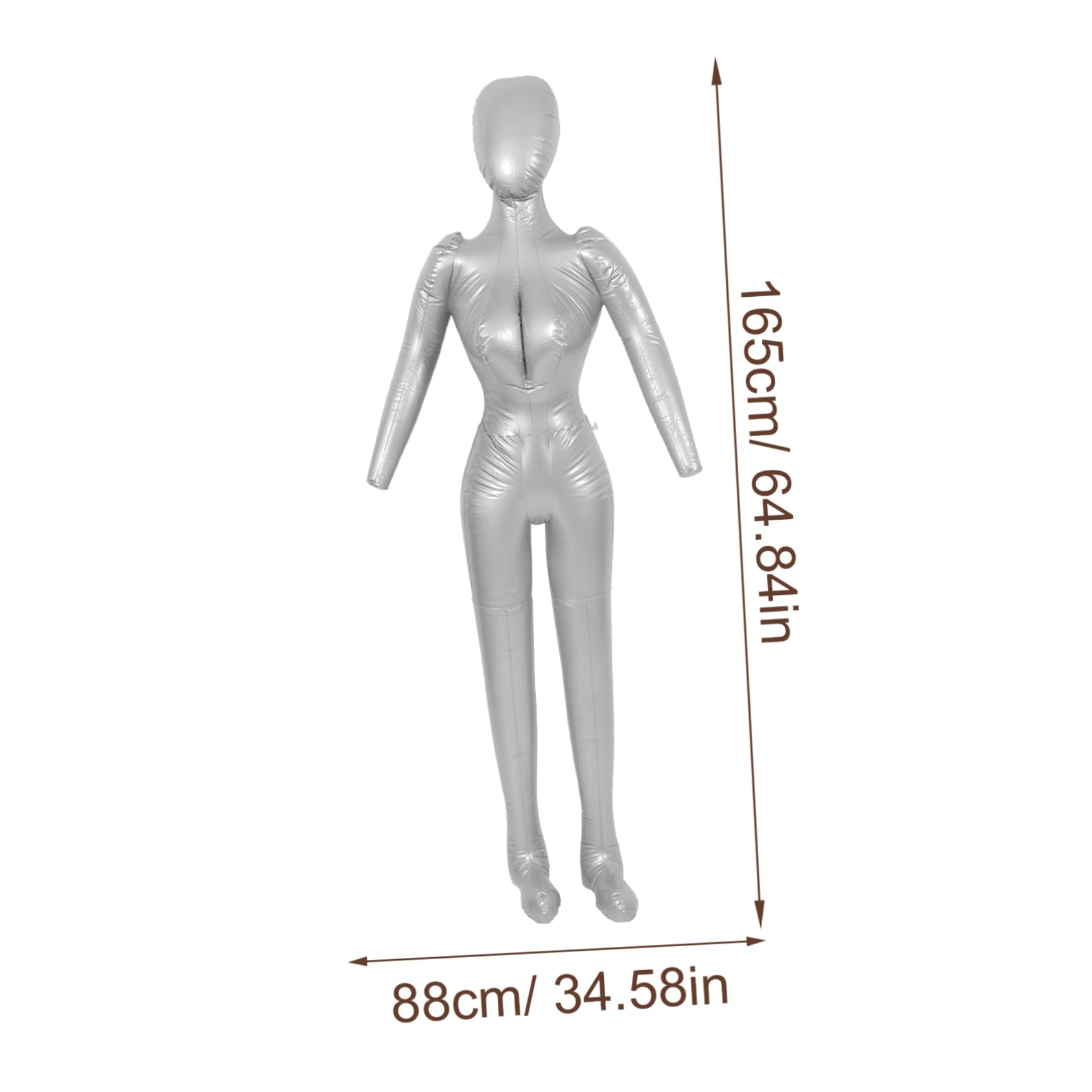 SHINEOFI Maniquí Inflable para Exhibición de Ropa de Mujer Cuerpo Completo, Material PVC Resistente, Buena Estabilidad y Prevención de Deformación para Ventana y Fotografía