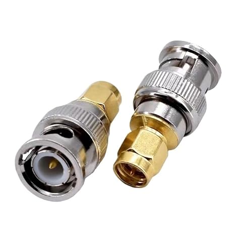 UUYIUHK 10Pcs Q9 BNC to SMA Male Plug Female Ja-ck Connector