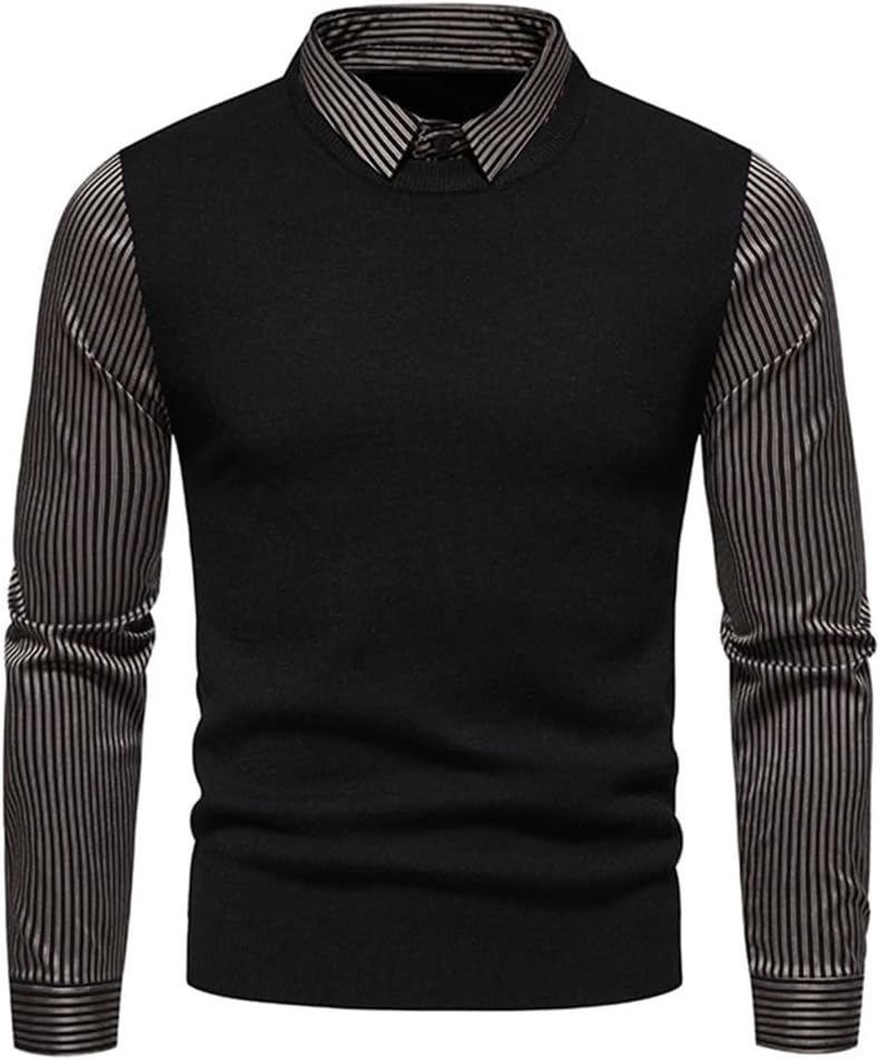 Winter Men's Sweater Knit Sweater Casual Pullover Shirt Personalized Cold Shirt