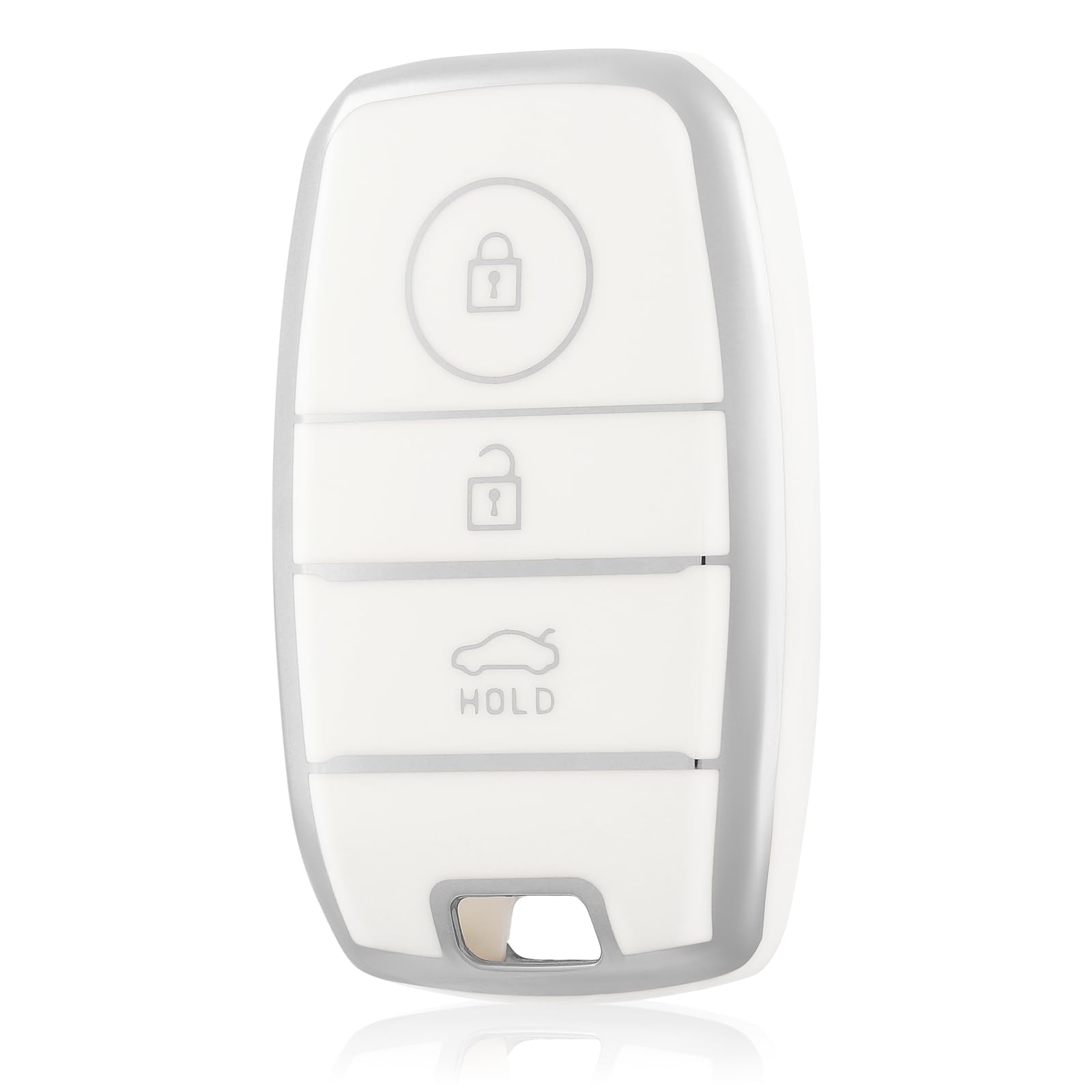 Custodia Chiave In TPU Morbido Per Kia Sportage, Picanto, Ceed, Sorento E Altri, Colore Argento/Grigio, Protezione Antigraffio