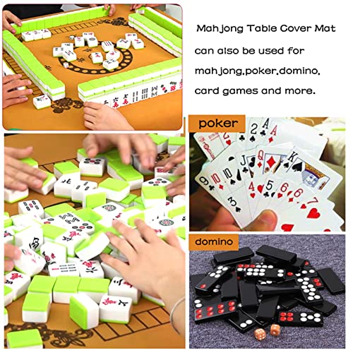 Tapete para Mesa de Mahjong Antideslizante 100x100 cm miniatura 2