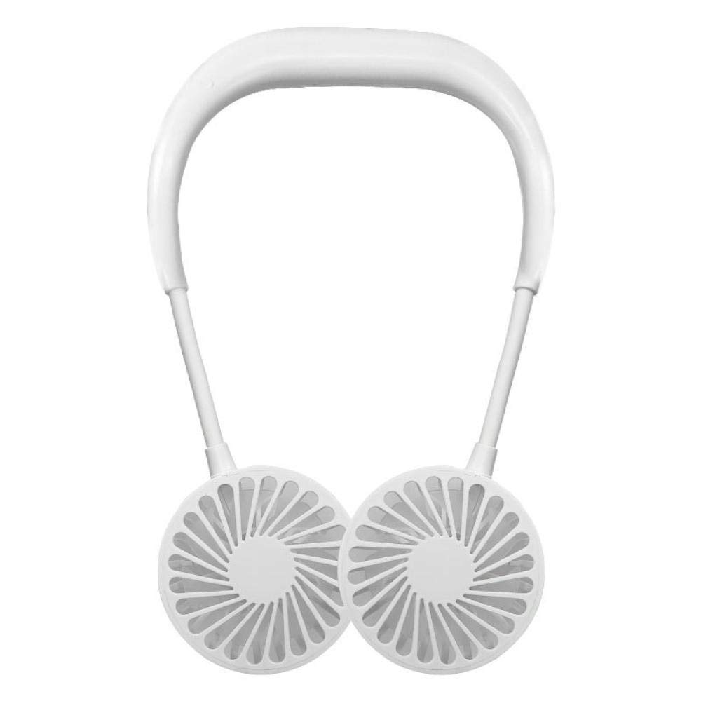 ZFPKXHVMG Bladeless Personal Fan, Mini Portable Hanging Neck Fan USB 2000mAh Multicolor(Bianca)