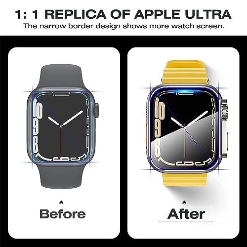 Protecteur d'écran Apple Watch 40mm boîtier PC blanc style Ultra - 3