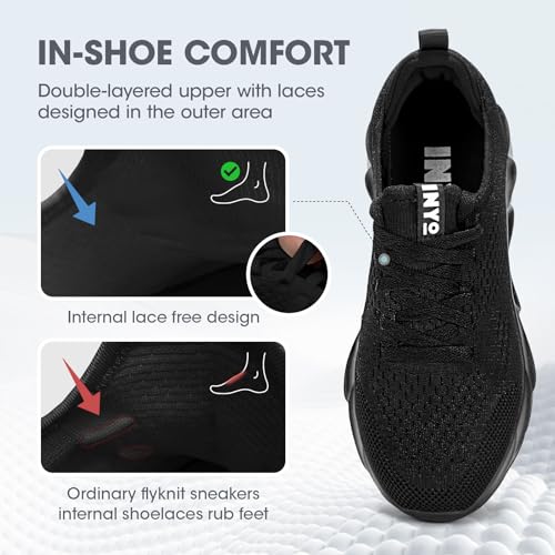 INYO Mens Tennis Shoes Walking Lightweight Sneakers No Slip Sports Workout Gym Shoes for Running2