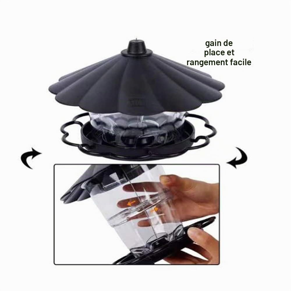 Taoying Mangeoire pour Oiseau,extérieur Mangeoire Lanterne Oiseaux, imperméable, Suspendue Convient pour la Cour de la Maison