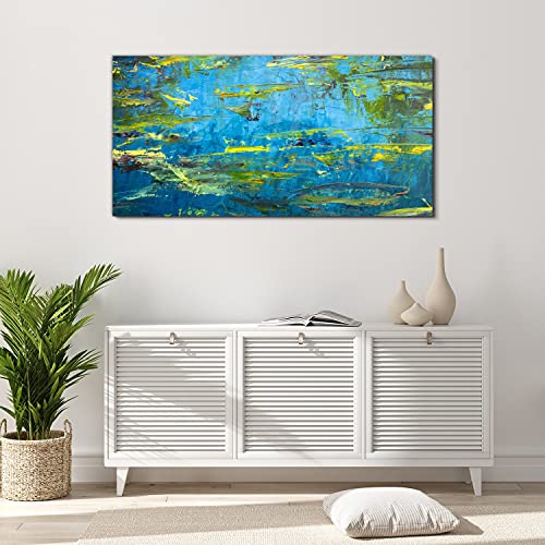 Sublimez un mur vide grâce à l'image sur verre 120x60cm Claude coins abstraction - 4