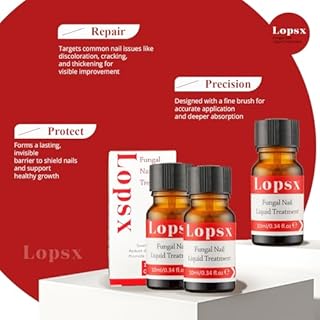 Trattamento per Micosi Unghie Piede Lopsx – Antimicotico Unghie Piedi Formula Innovativa e Delicata, Protezione Duratura, Applicazione Facile con Pennello Sottile, 10ml