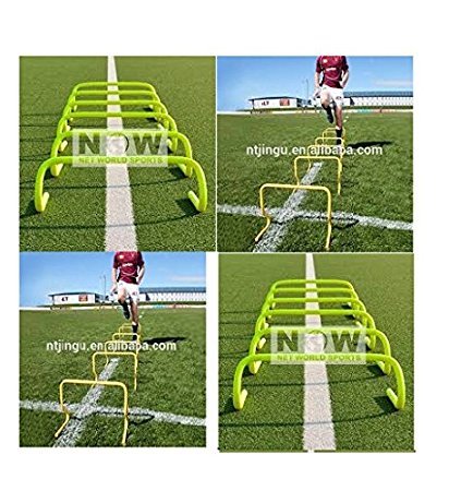 CW PVC Hurdles Set 6, 9, 12, 15 Inches for Sports Training