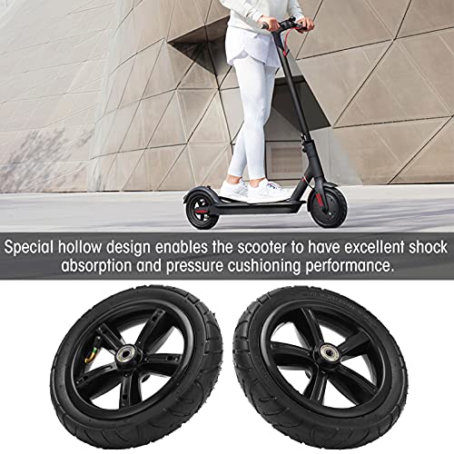 8 Inch 200x45 Pneumatic Scooter Wheel with Inner Tube, Hub and 8mm Bearing, Rubber Replacement Tire for Electric Scooter, 176 lbs Load, Black by Klanata - Used condition - Image 5