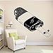 Autocollant mural personnalisé de crème glacée Sport Skate planche à roulettes porte fenêtre réfrigérateur autocollants enfants chambre cuisine décor à la maison A5 42x51 cm