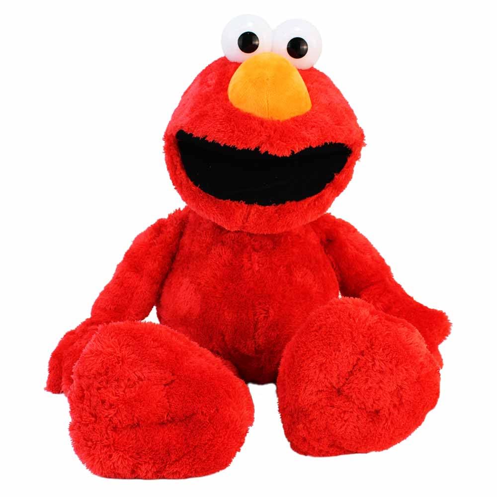 Sesamstraße Elmo Kuscheltier, Rot, ca. 72 cm stehend, Weiches Plüschmaterial, Klassische Kunststoffaugen