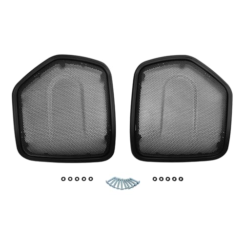 TCT-MOTORPARTS Black Saddlebag Speaker Lid Grills Fits for Indian Chieftain Dark Horse Limited 2019-2025 Challenger miniatura 2