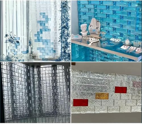 Brique de verre haute transparence texture cristal de glace - 4