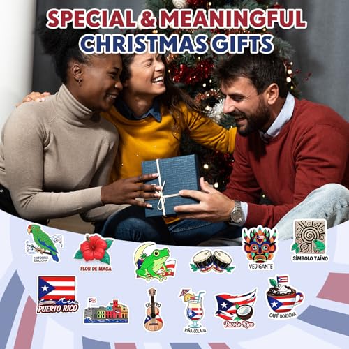Imanes decorativos de Puerto Rico 12 unidades pack miniatura 6