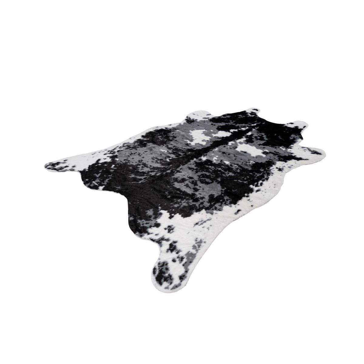 Paris Prix Tapis Imitation Peau de Vache Desert 160x230cm Noir & Blanc
