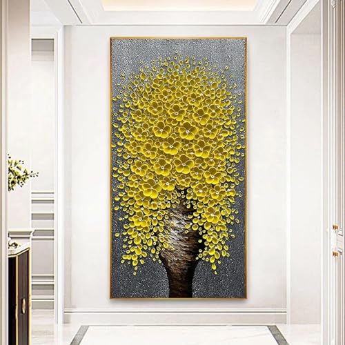 Decoración de pared para sala de estar con cuadros modernos sobre lienzo de flores 4