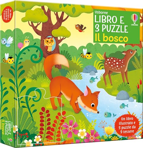  Libro e 3 puzzle: Il bosco