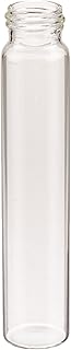 JG Finneran D0376-60 Borosilicate Glass Environmental VOA Vial, 60mL Capacity, Clear, 27mm Diameter x 140mm Length, 24-400mm Thread (Pack of 100)
