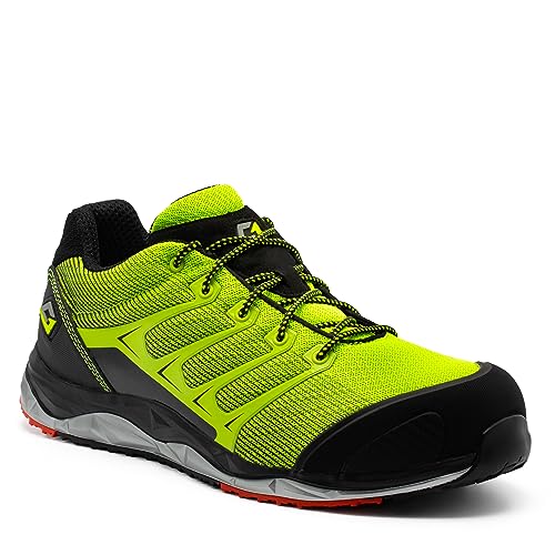 GARSPORT Indianapolis Low 1 S1P, Safety Shoe Hombre, Amarillo Fluor, 45 EU