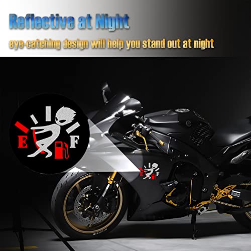Image of Reflective Funny Car Stickers, High Gas Consumption Decal, Angry Boy Adjusting Fuel Gauge, Fuel Gage Empty Stickers for Cars, Van, Trucks, Car Decals for Women Men 2 Pack 5.1 inch